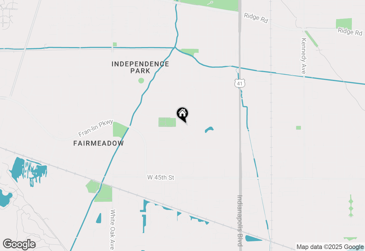 Map of 9343 Wildwood Drive, Highland, IN 46322