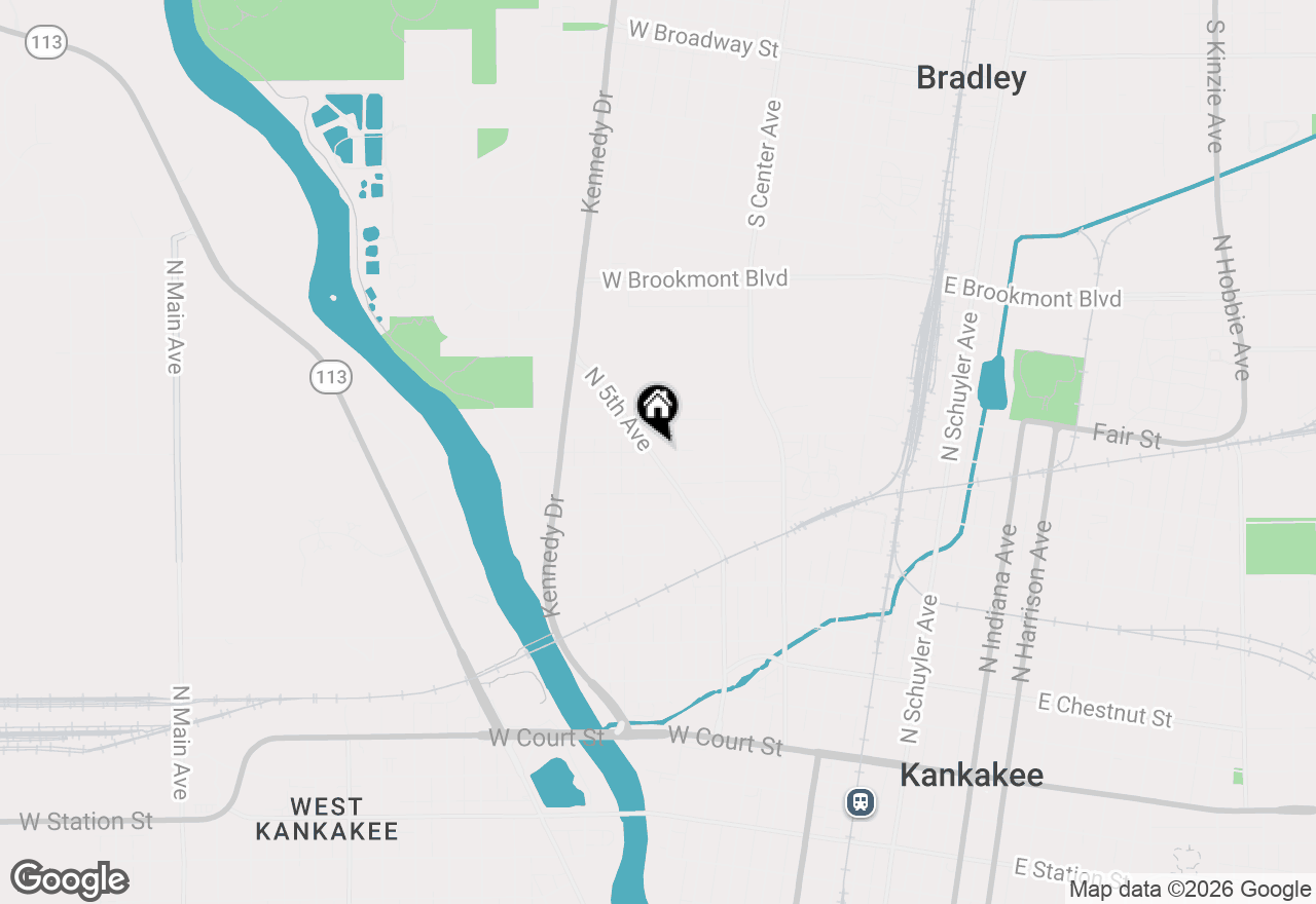 Map of 846 N 5th Avenue, Kankakee, IL 60901