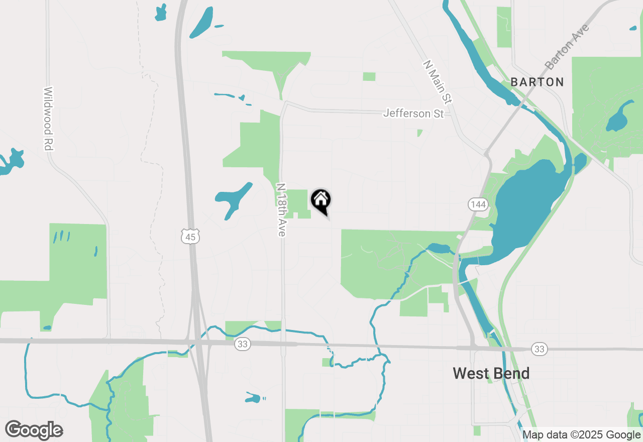 Map of 1430 Park Ave, West Bend, WI 53090