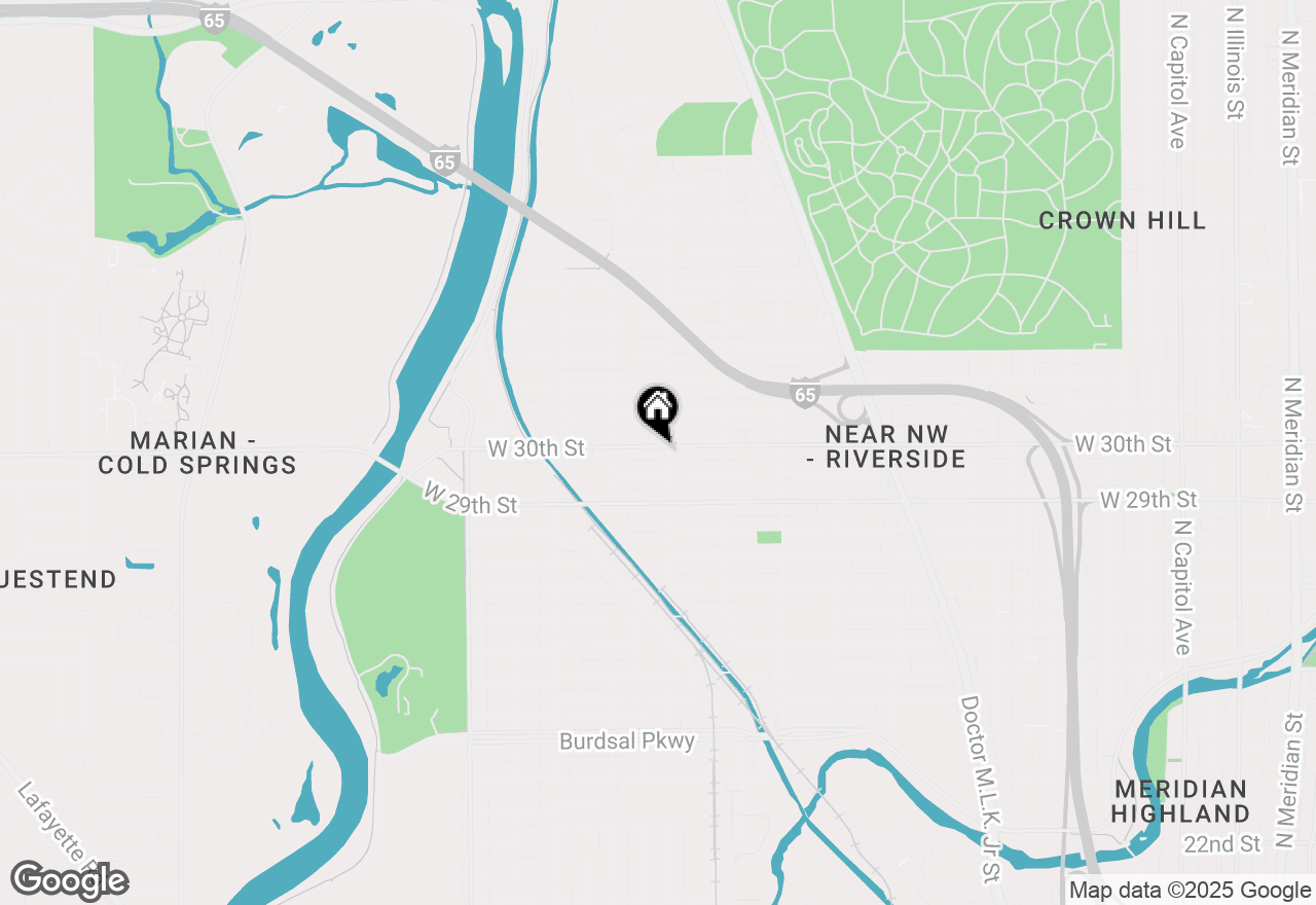 Map of 1211 W 30th Street, Indianapolis, IN 46208