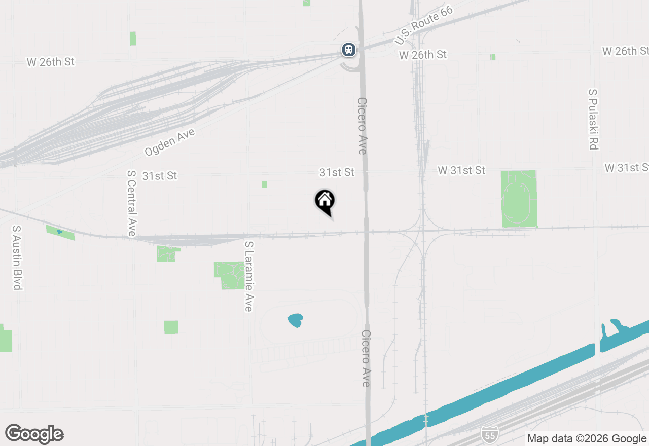 Map of 3236 S 49th Avenue, Cicero, IL 60804