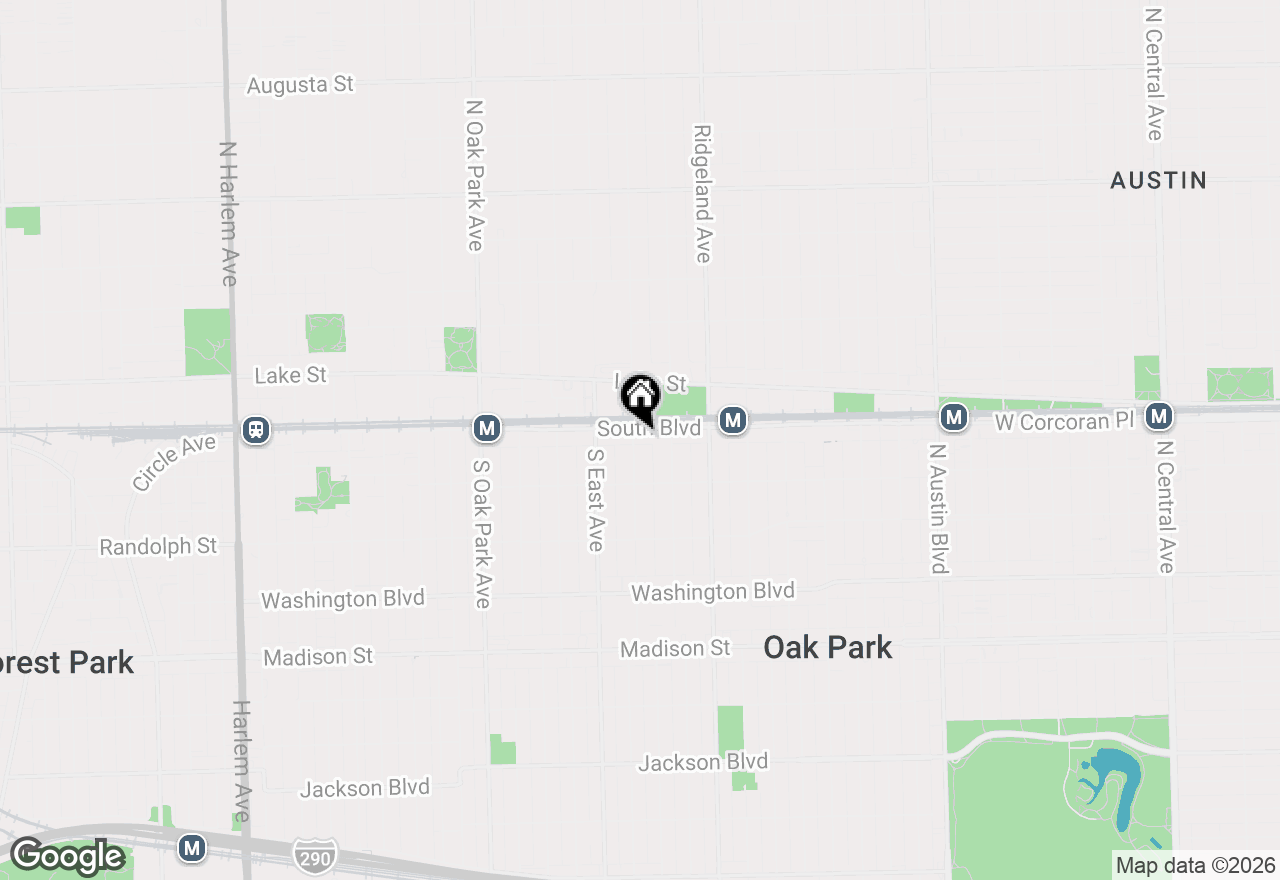 Map of 104 S Scoville Avenue #3A, Oak Park, IL 60302