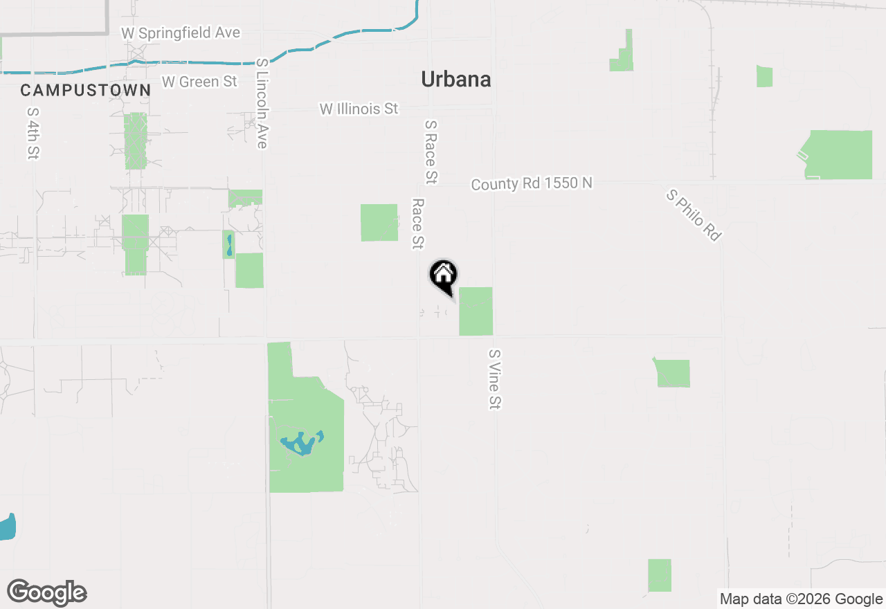 Map of 1502 Delmont Court #1, Urbana, IL 61801