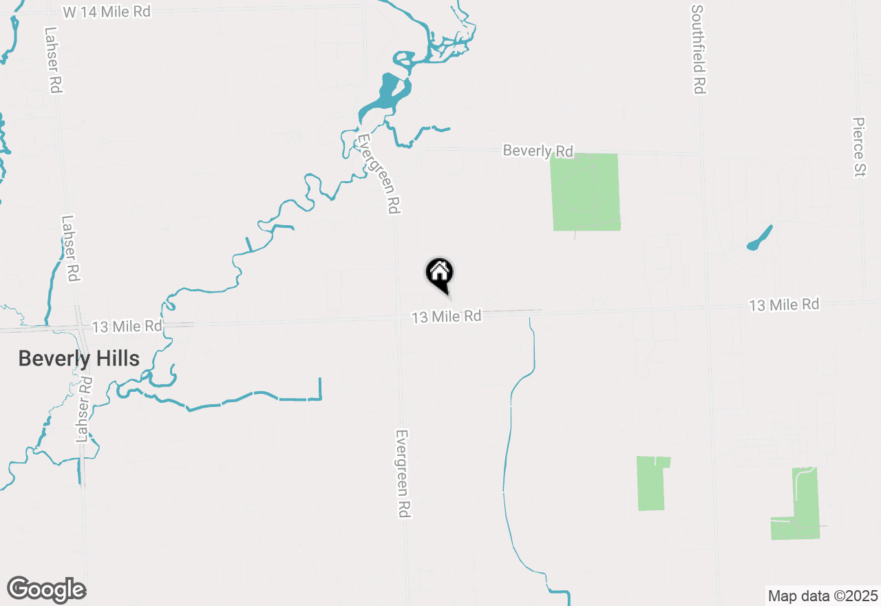 Map of 19710 W 13 Mile Road #101, Beverly Hills, MI 48025