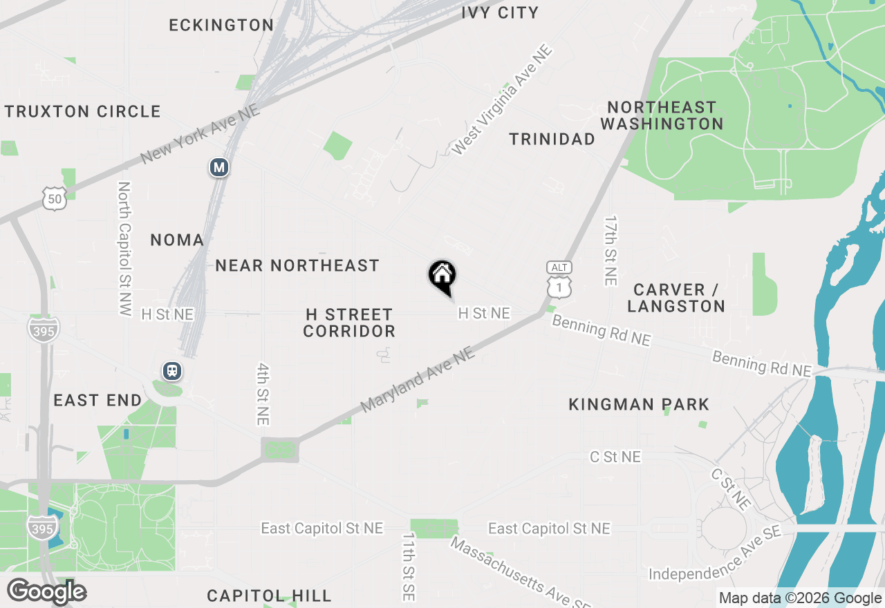Map of 1219 Wylie Street Ne #2, Washington, DC 20002