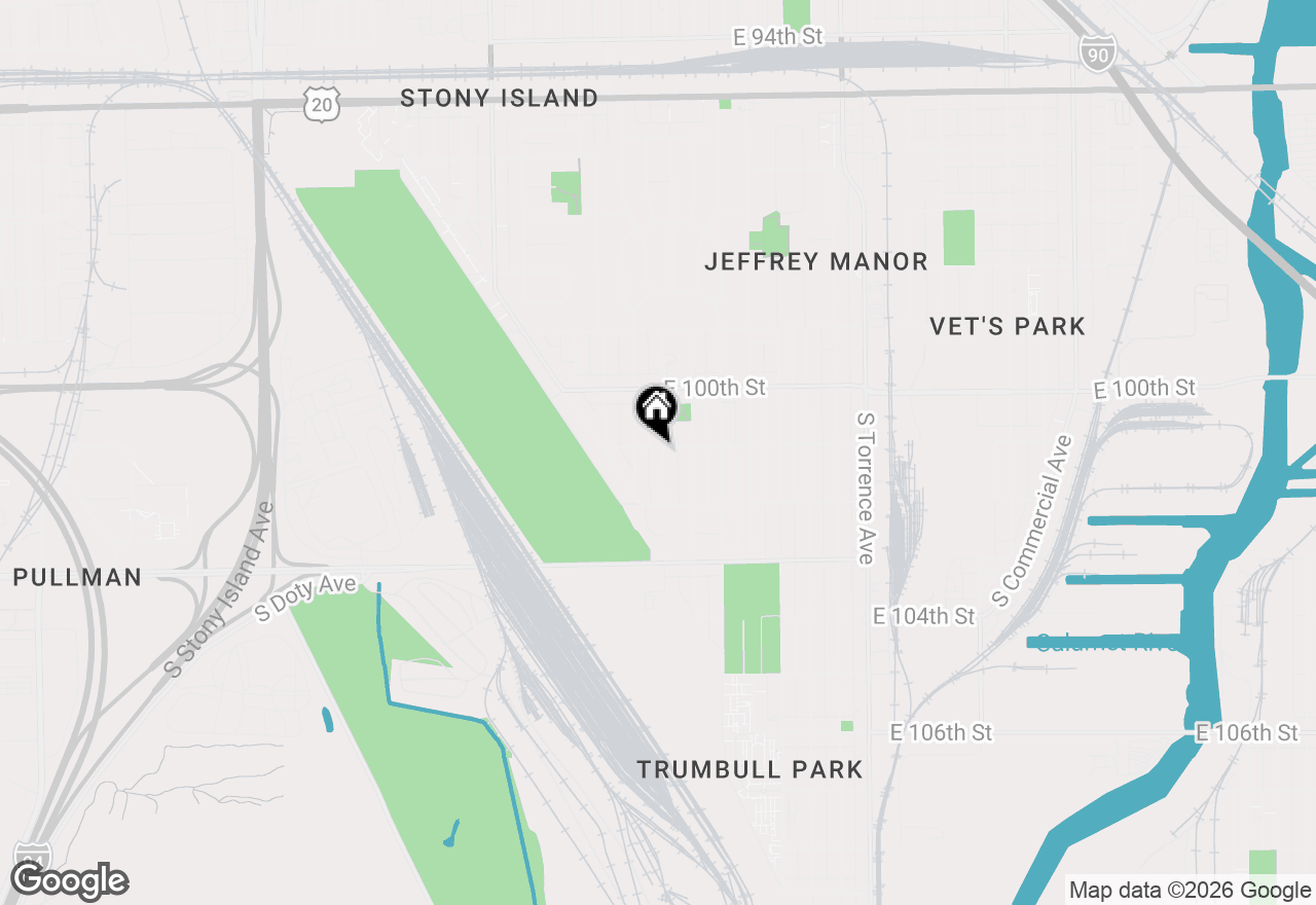 Map of 10100 S Luella Avenue, Chicago, IL 60617