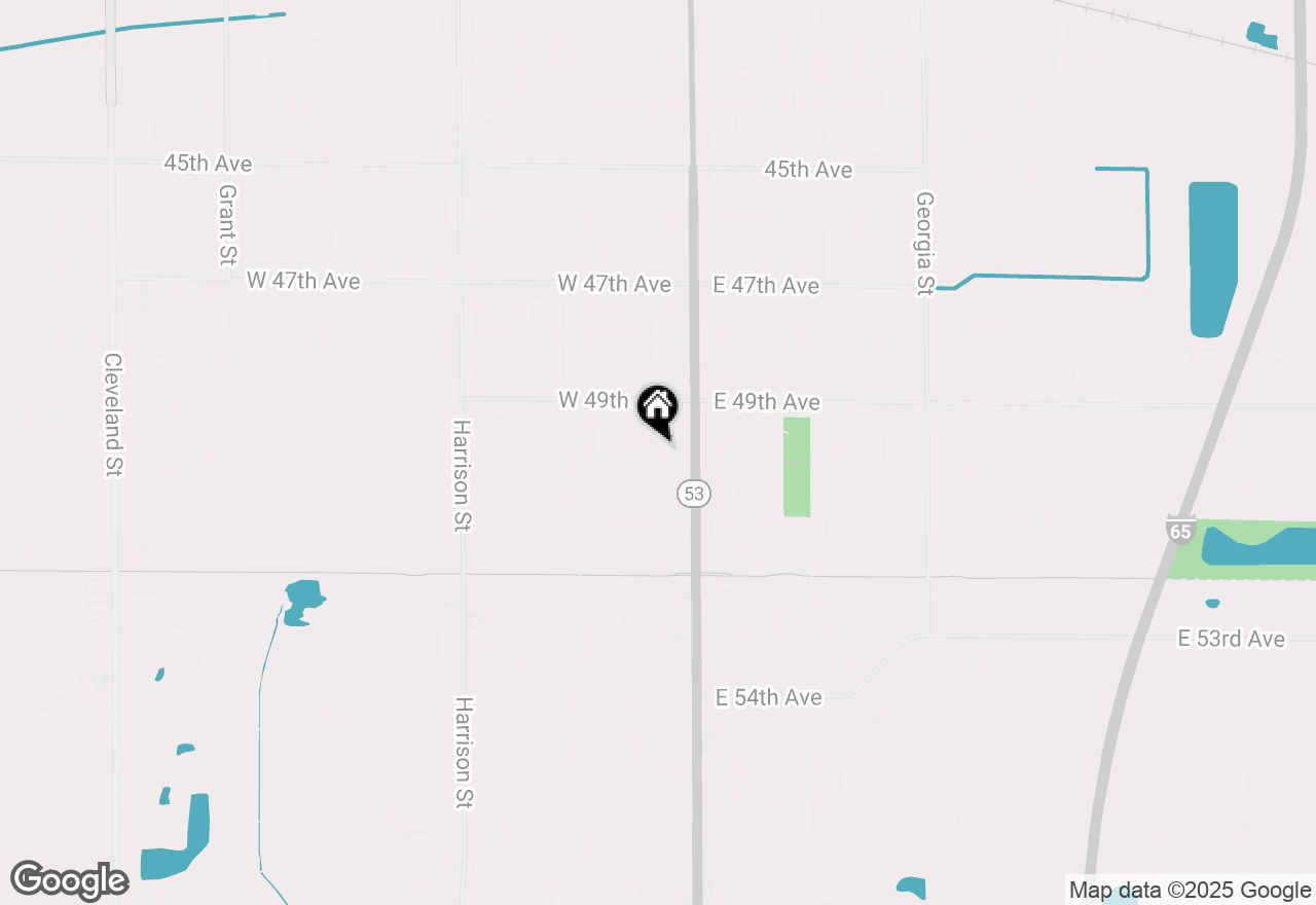 Map of 4980 Washington Street, Gary, IN 46408