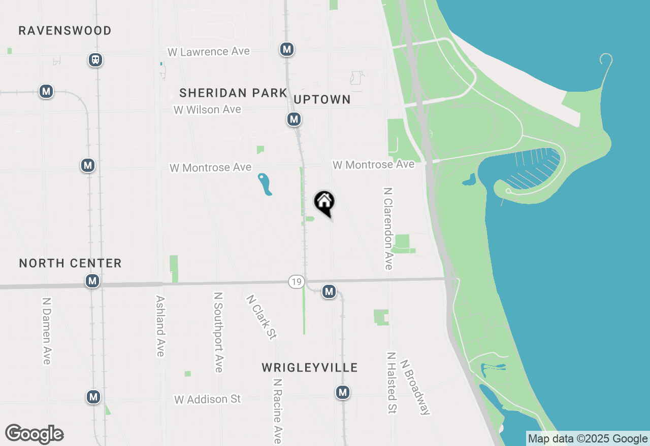 Map of 4150 N Sheridan Road #2S, Chicago, IL 60613