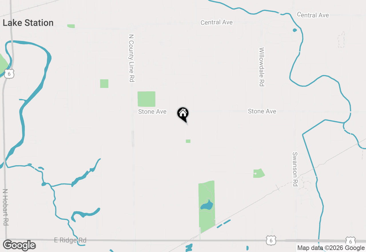 Map of 3054 Hickory Street, Portage, IN 46368