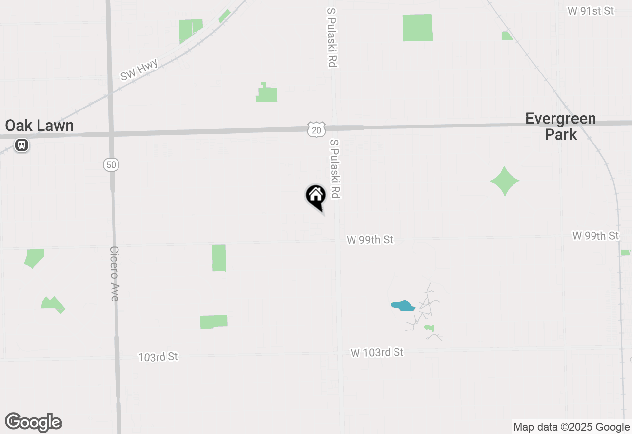 Map of 9801 S Karlov Avenue #102, Oak Lawn, IL 60453