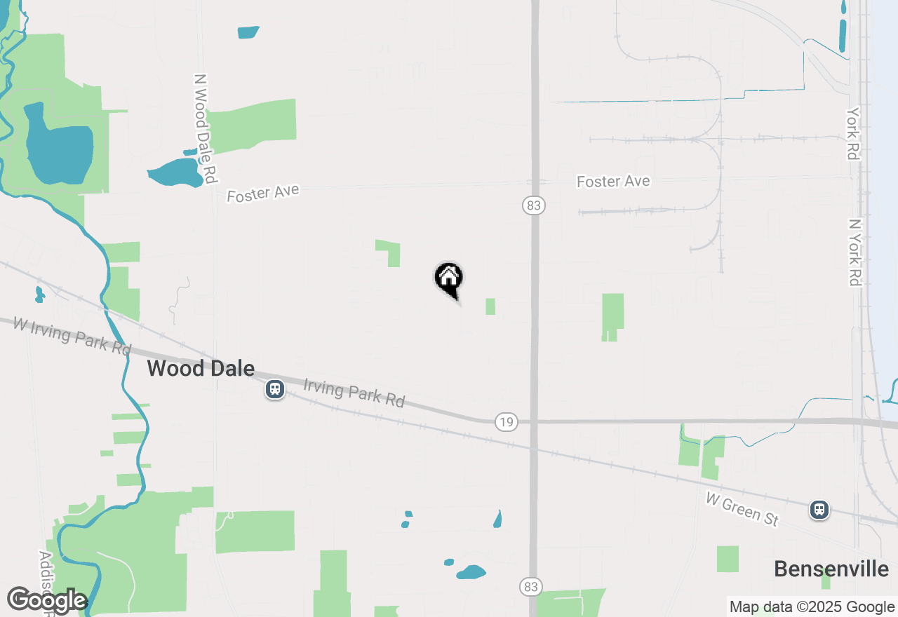 Map of 361 N Edgewood Avenue, Wood Dale, IL 60191