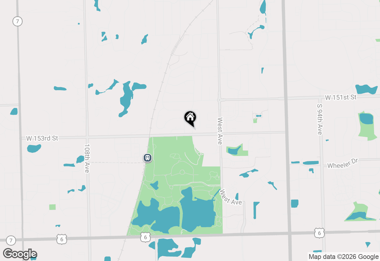 Map of 15248 Highland Avenue, Orland Park, IL 60462