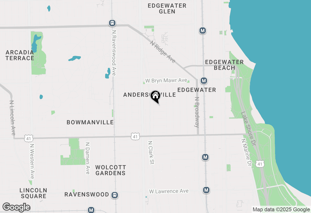 Map of 1462 W Balmoral Avenue #2, Chicago, IL 60640