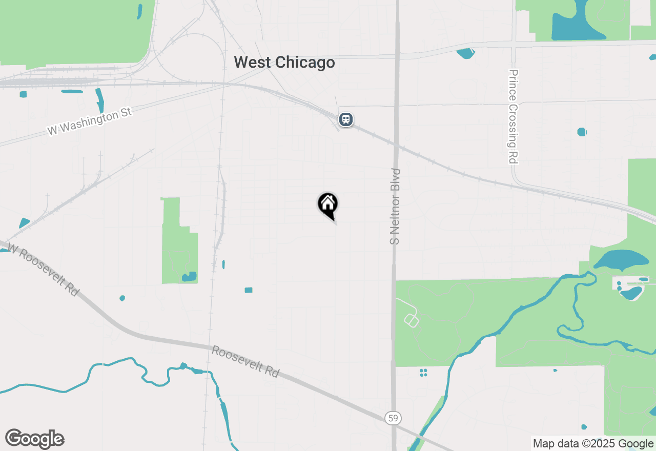 Map of 308 E Brown Street, West Chicago, IL 60185