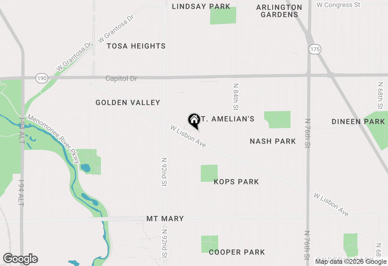 Map of 3609 N Tucker Pl #205, Milwaukee, WI 53222