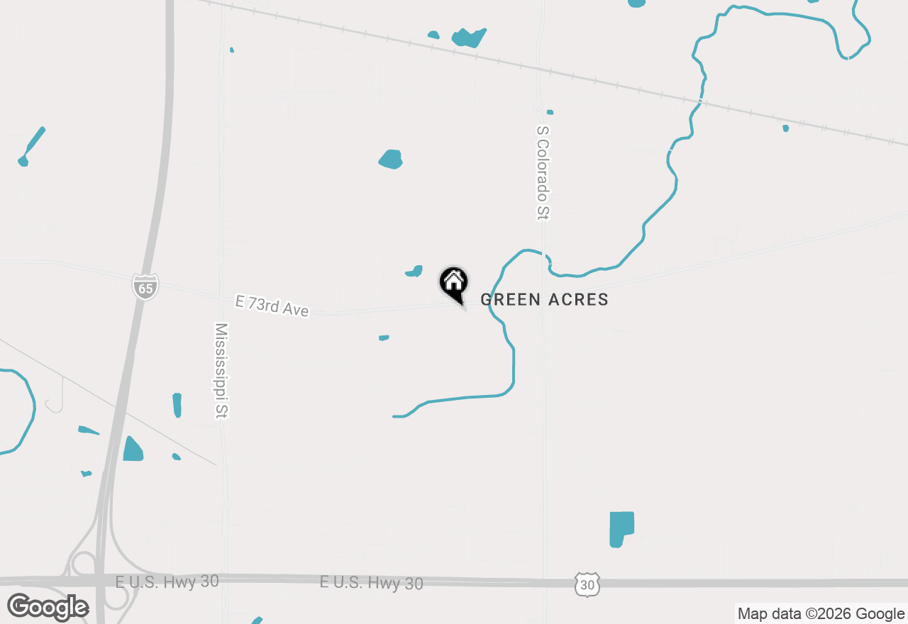 Map of 2605 E 73rd Avenue, Merrillville, IN 46410