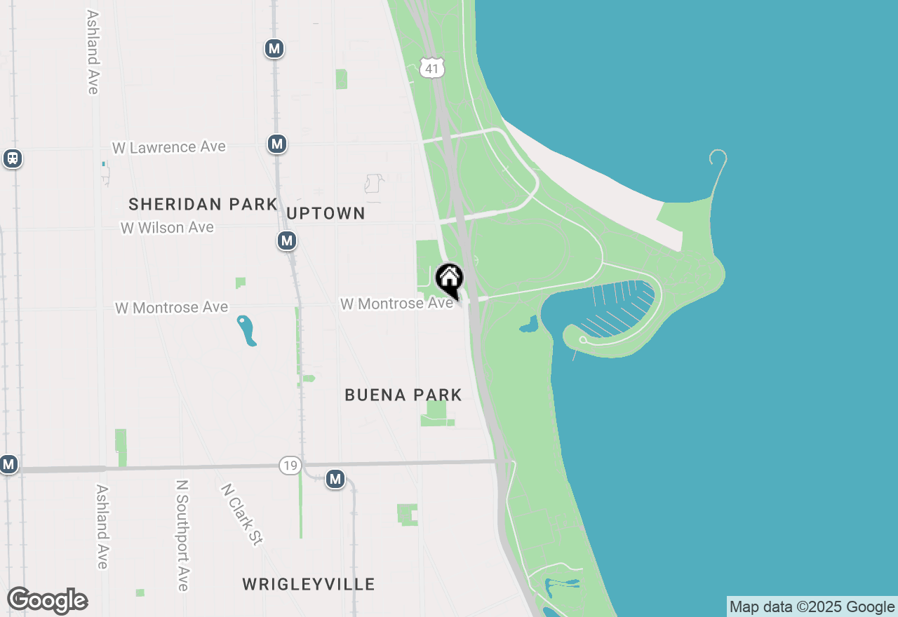 Map of 709 W Montrose Avenue #2W, Chicago, IL 60613
