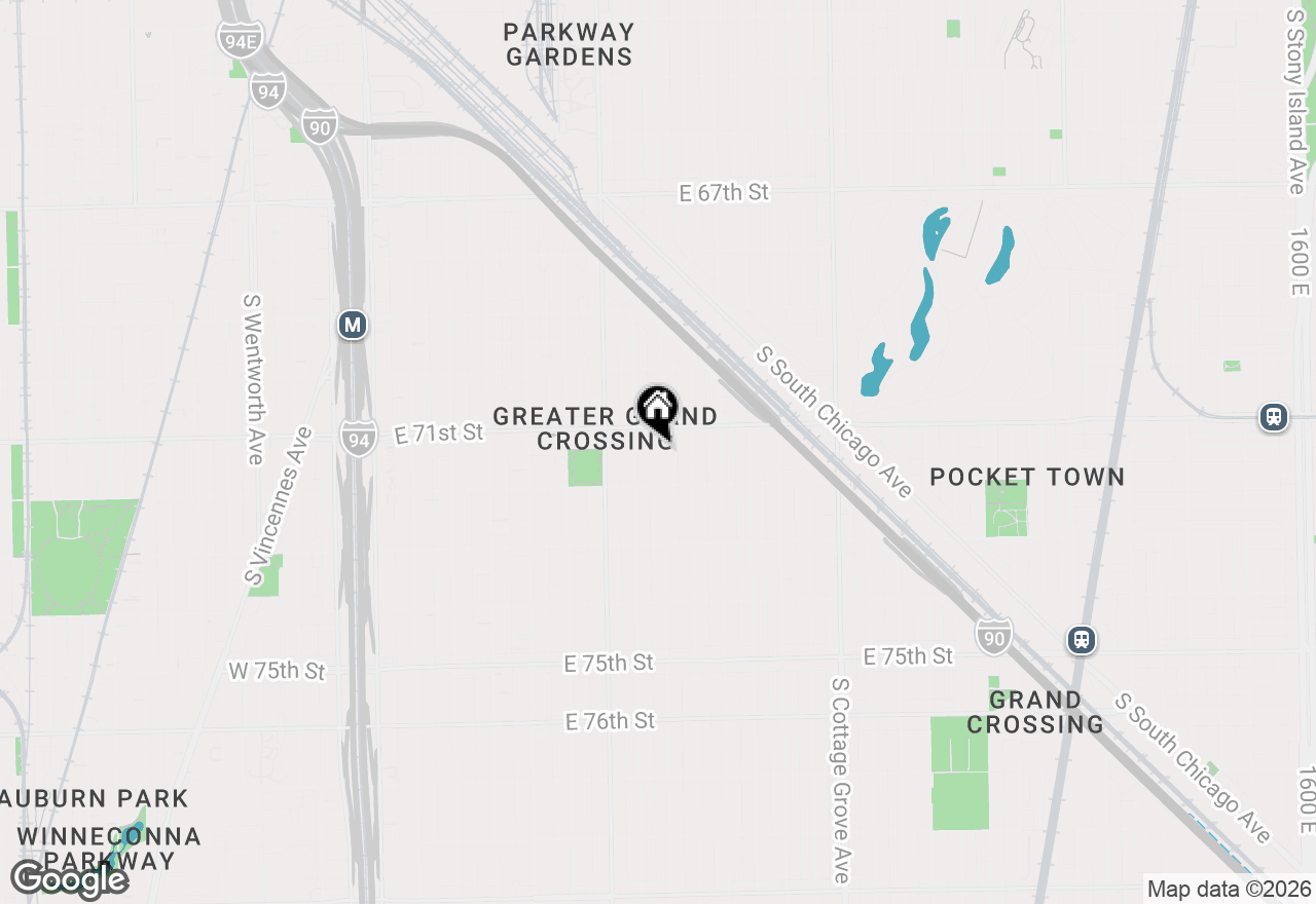 Map of 7120 S Eberhart Avenue, Chicago, IL 60619