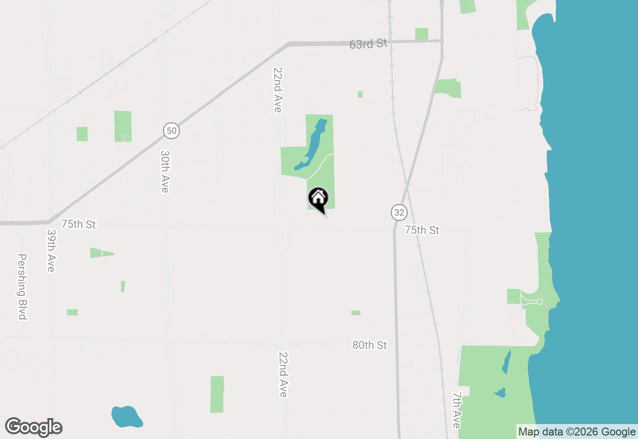 Map of 1901 74th Pl, Kenosha, WI 53143