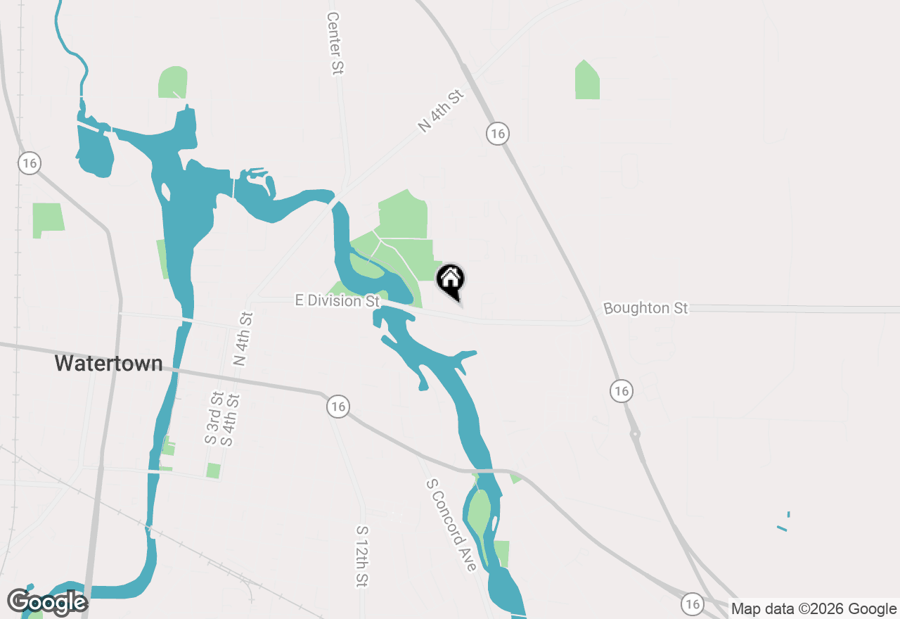 Map of 1024 Boughton St, Watertown, WI 53094