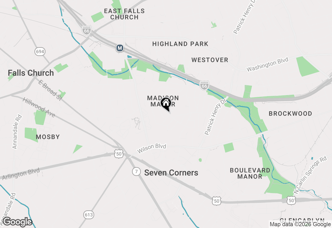 Map of 972 N Quantico Street, Arlington, VA 22205