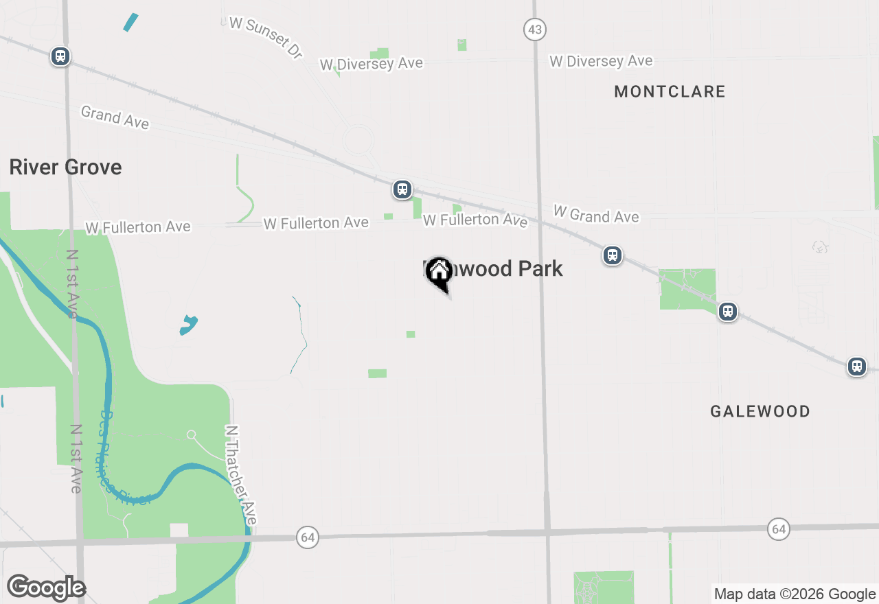 Map of 2146 N 74th Court #GARDEN, Elmwood Park, IL 60707