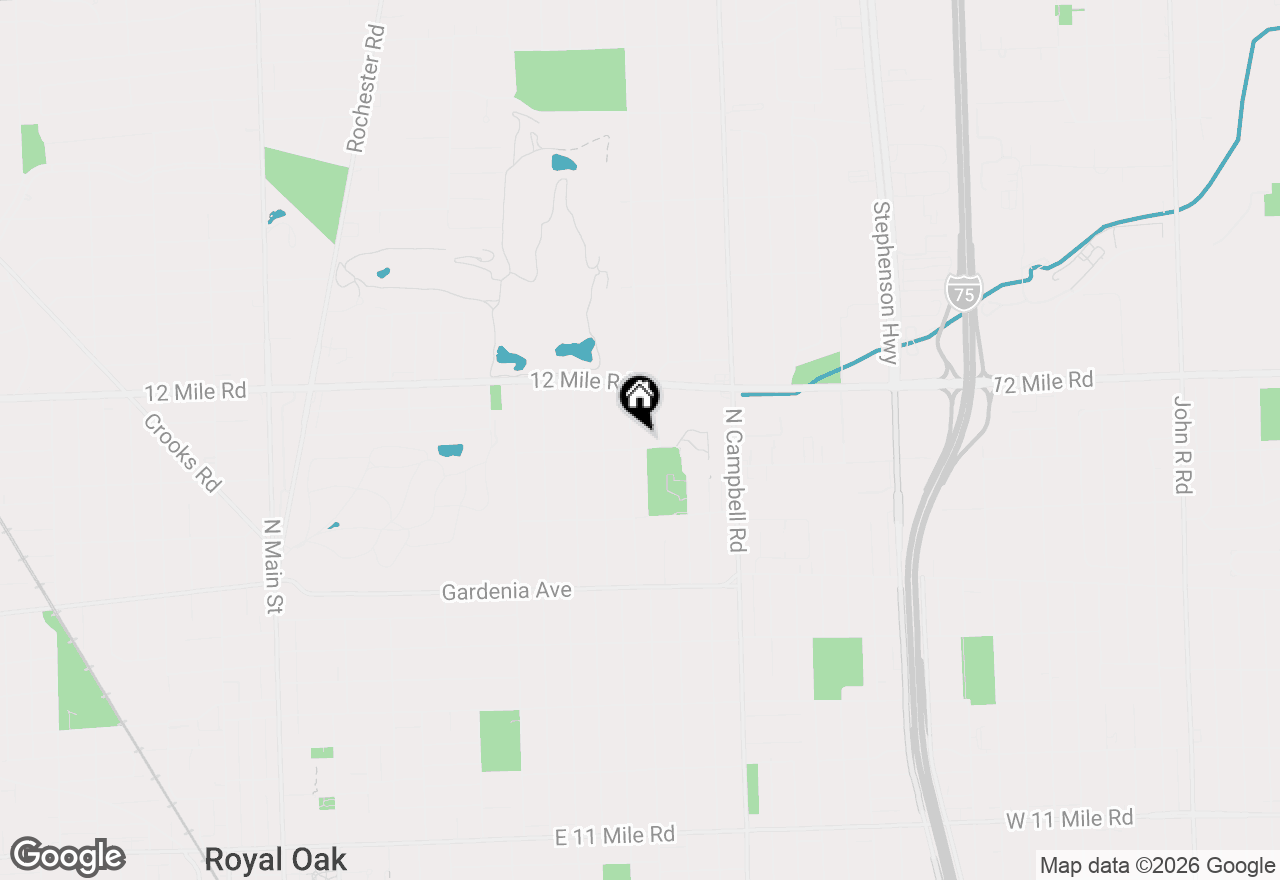 Map of 1504 N Vermont Avenue, Royal Oak, MI 48067
