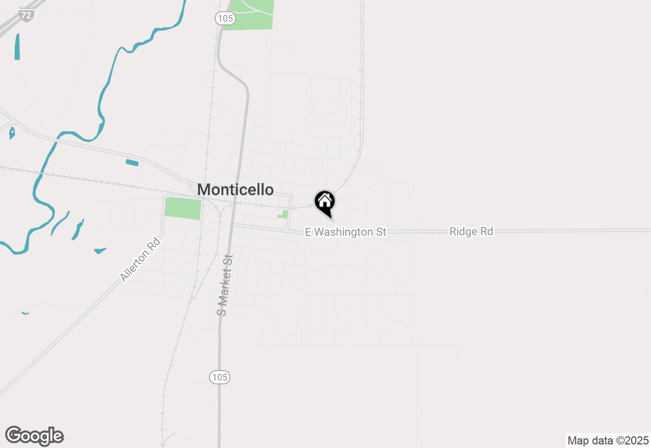 Map of 114 N Chase Street, Monticello, IL 61856