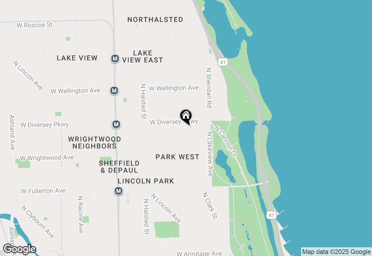 Map of 2754 N Hampden Court #506, Chicago, IL 60614