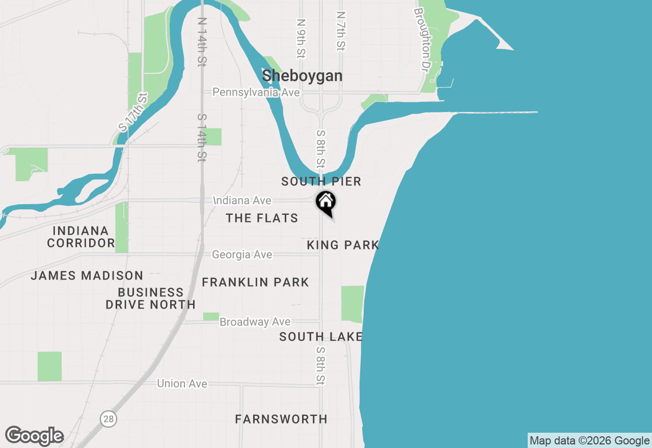 Map of 729 Kentucky Ave #729, Sheboygan, WI 53081