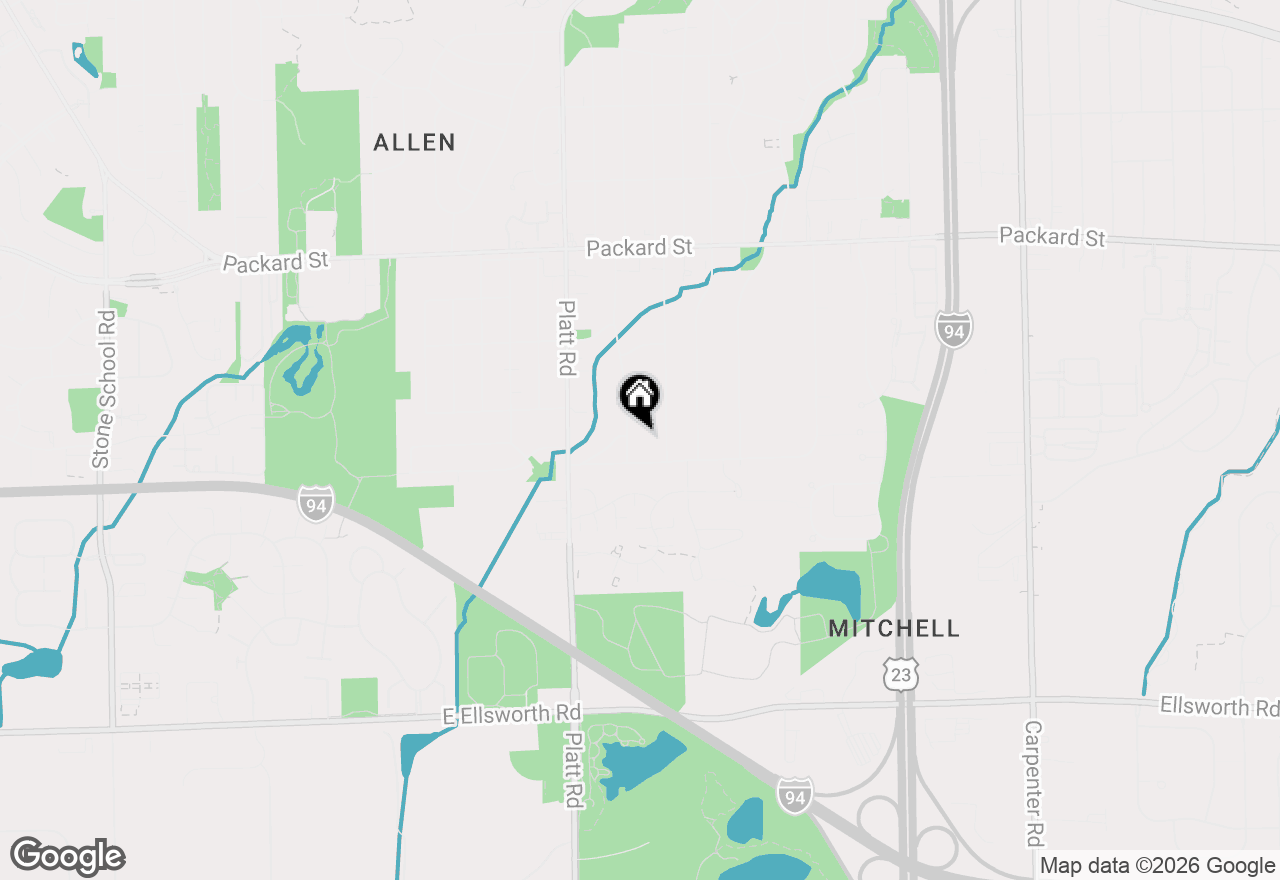 Map of 3461 Creek Drive, Ann Arbor, MI 48108