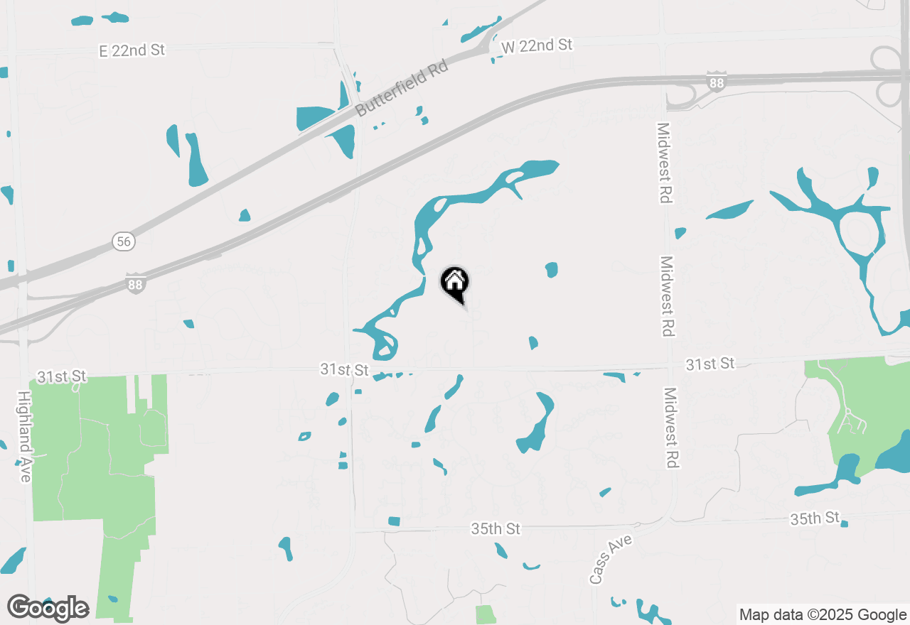 Map of 2916 Oak Brook Hills Road, Oak Brook, IL 60523