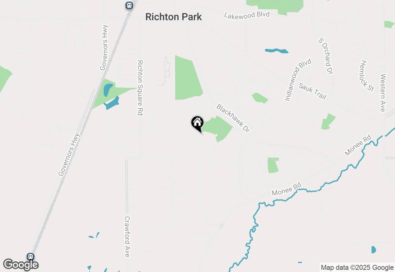 Map of 303 Shawnee Street, Park Forest, IL 60466