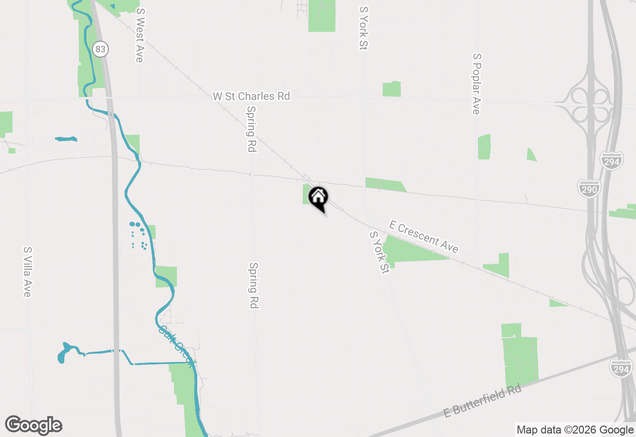 Map of 570 S Parkside Avenue, Elmhurst, IL 60126