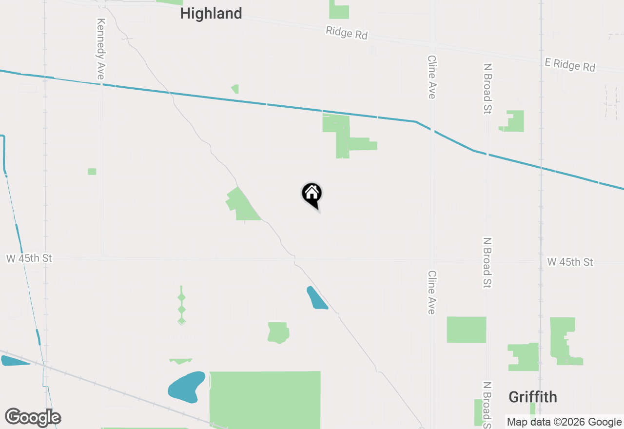 Map of 3531 43rd Place, Highland, IN 46322