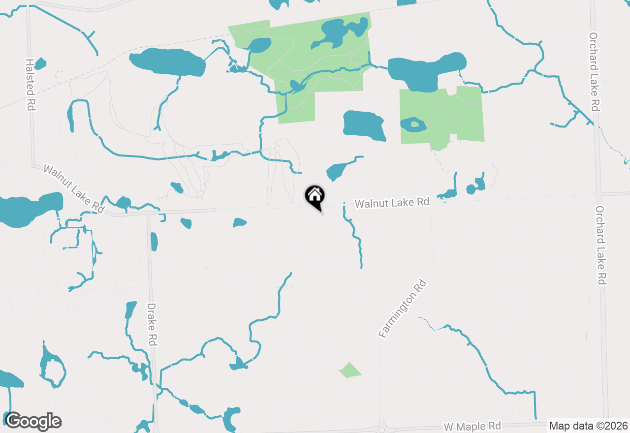 Map of 5539 Brompton Court, West Bloomfield, MI 48322