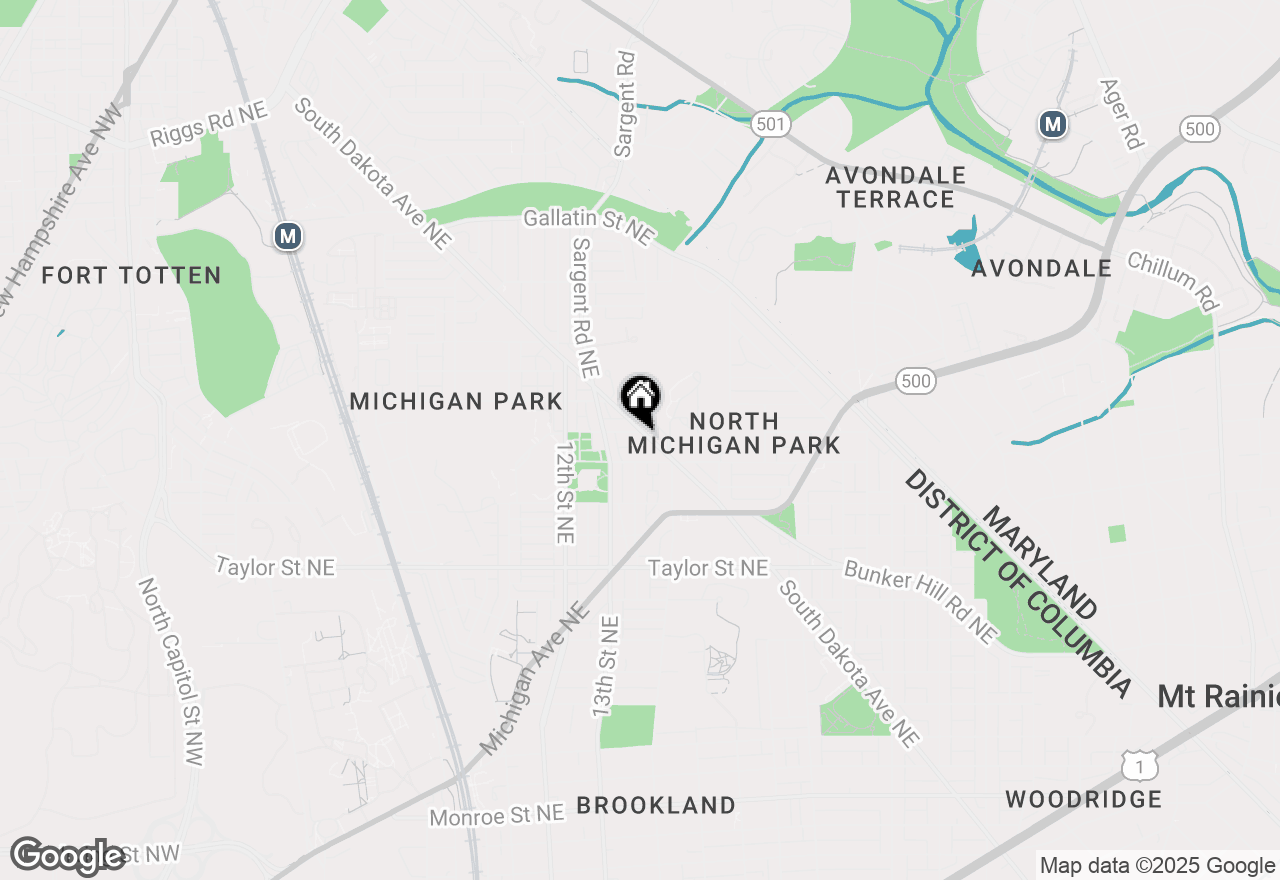 Map of 4526 Ne South Dakota Avenue, Washington, DC 20017