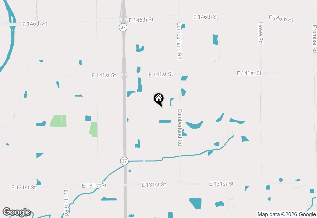 Map of 9586 Frontier Street, Fishers, IN 46038