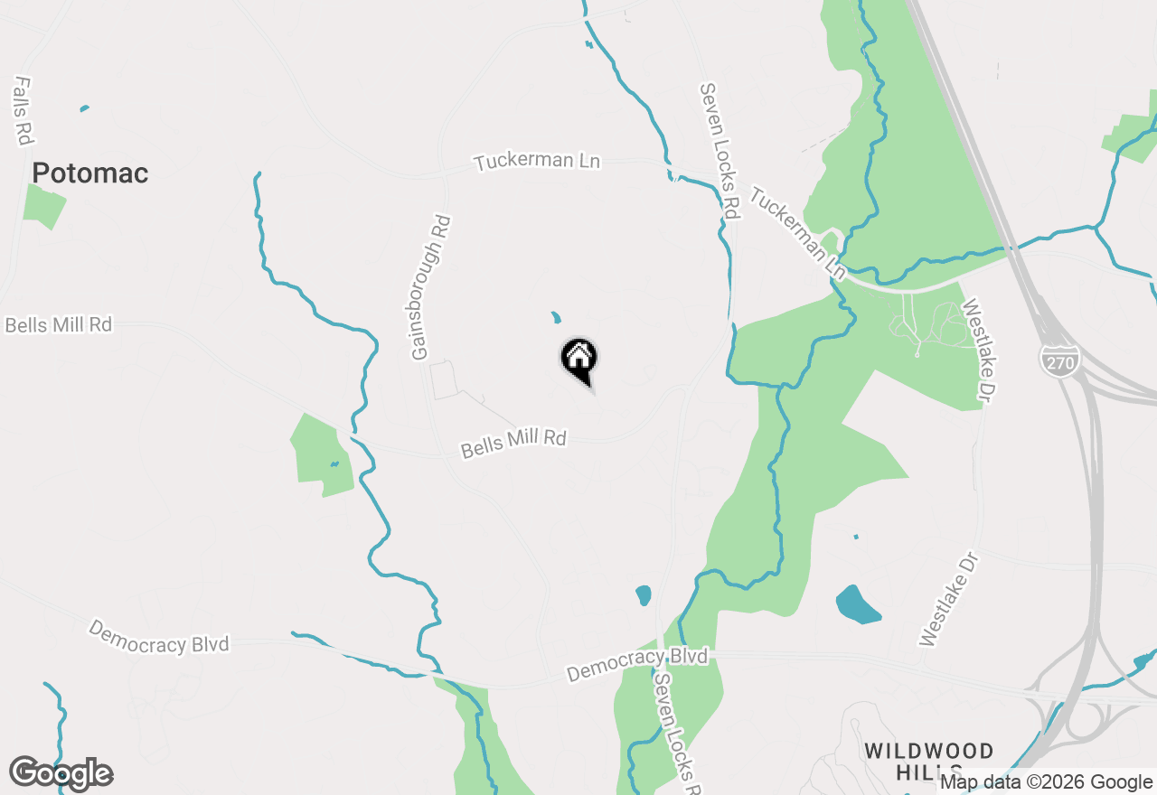 Map of 10801 Kirkwall Terrace, Potomac, MD 20854