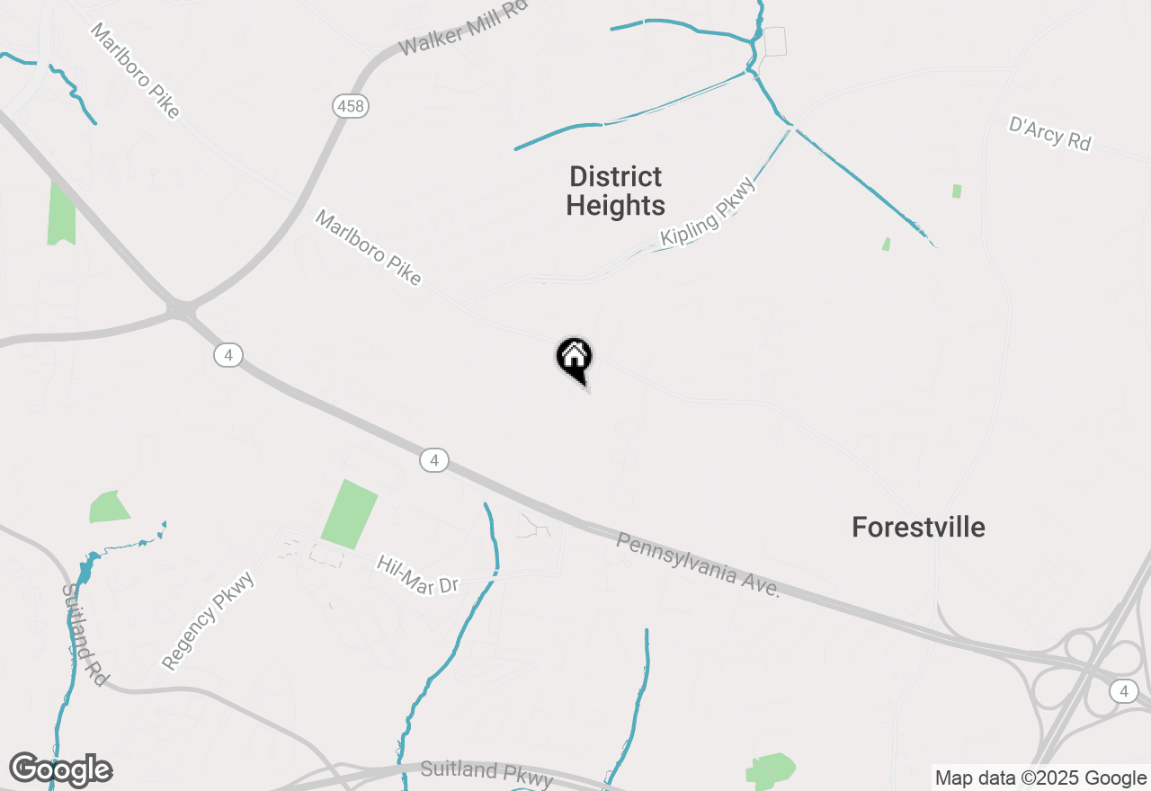 Map of 2821 Walters Lane, District Heights, MD 20747