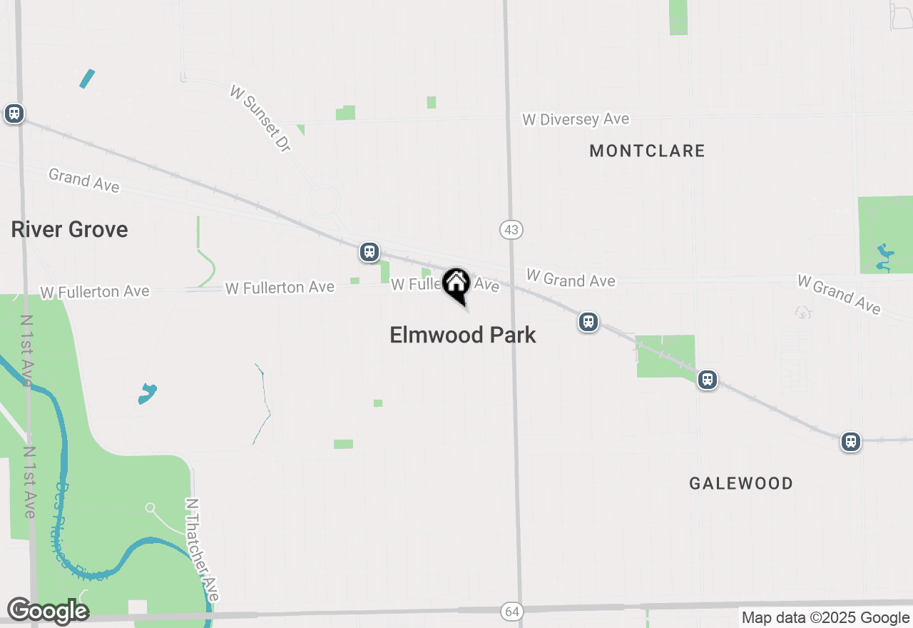 Map of 2309 N 73rd Court, Elmwood Park, IL 60707