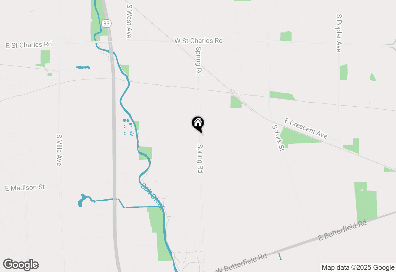 Map of 646 S Spring Road, Elmhurst, IL 60126