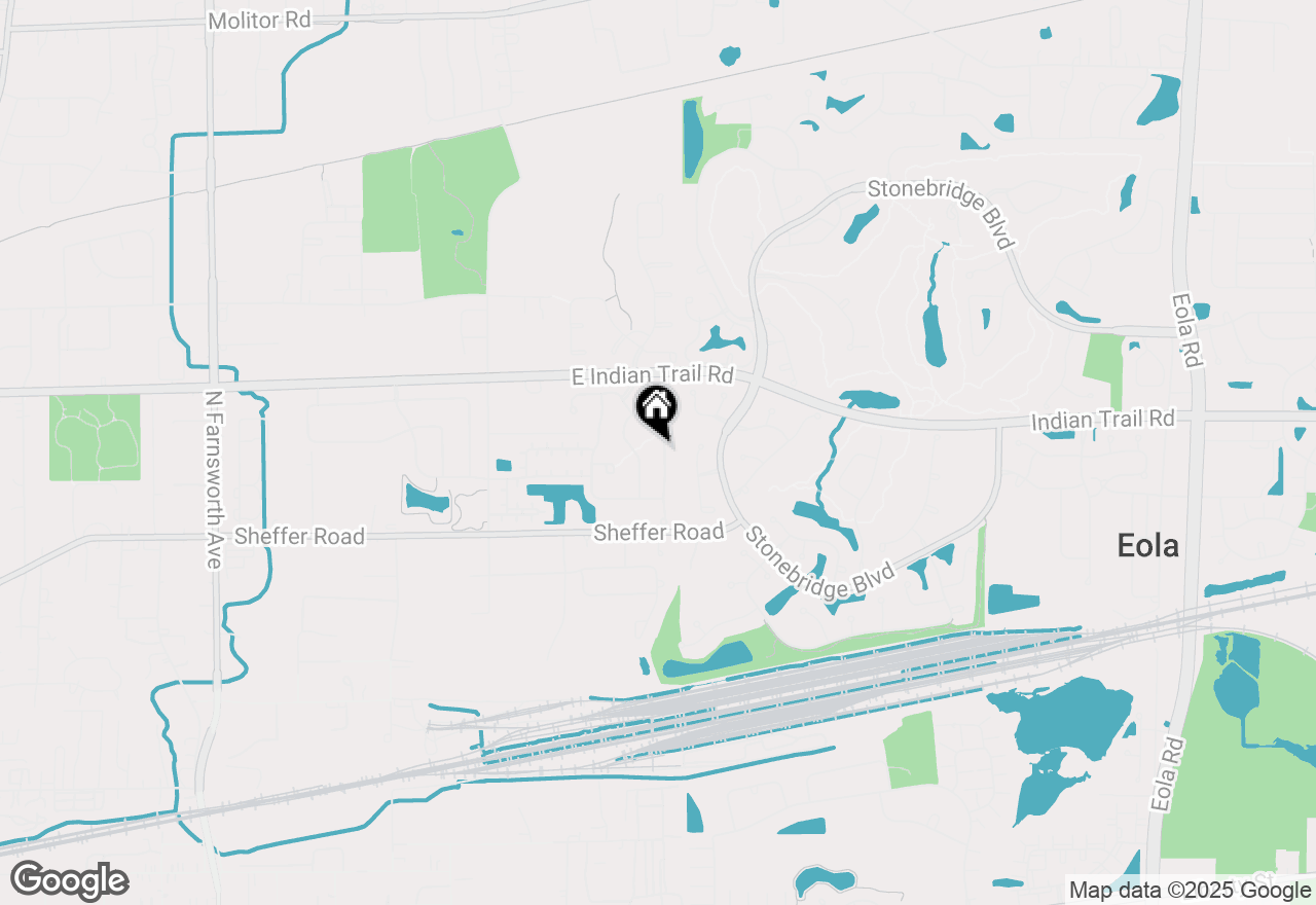 Map of 1162 Barkston Lane, Aurora, IL 60502