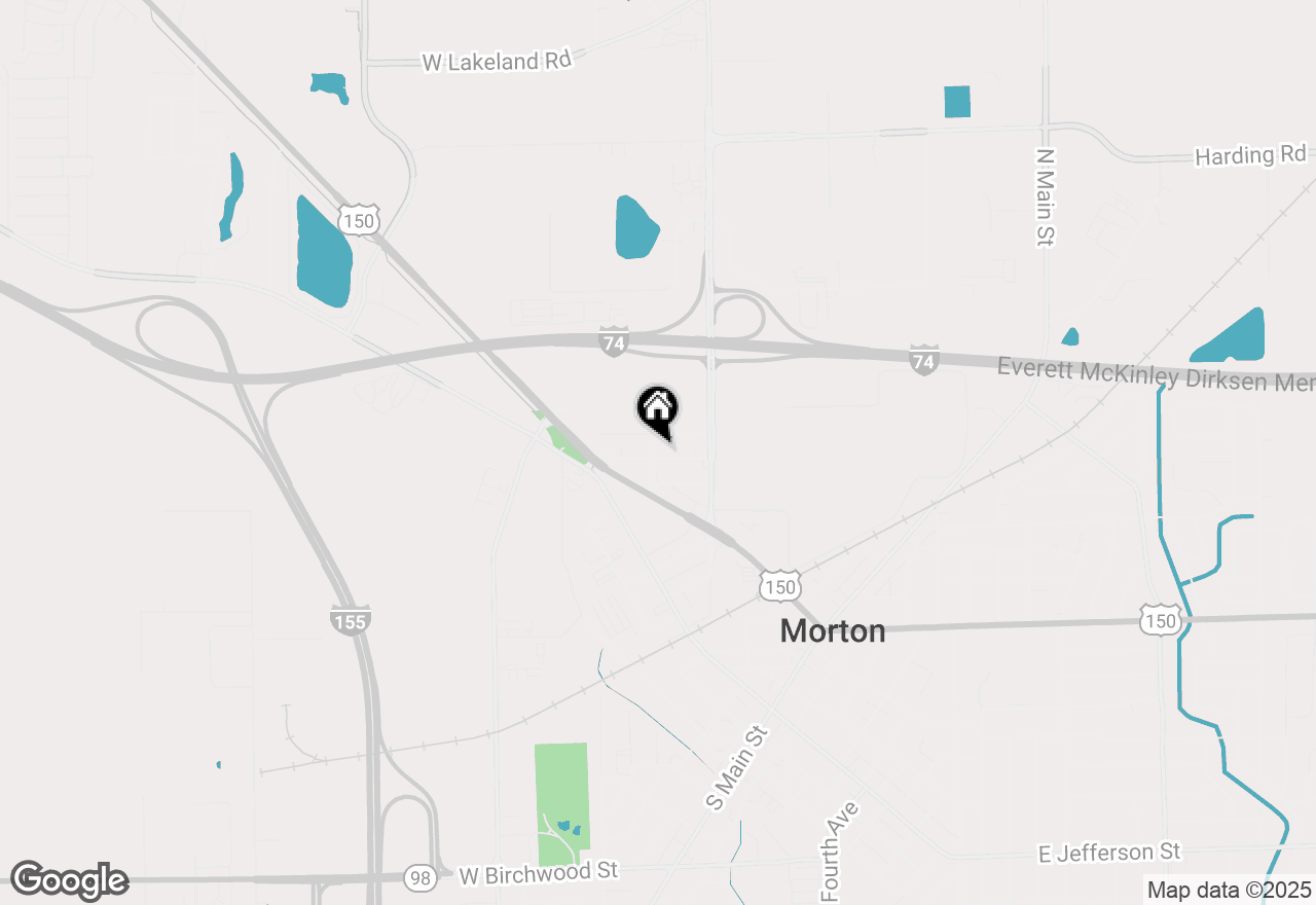 Map of 143 W Bond Street, Morton, IL 61550