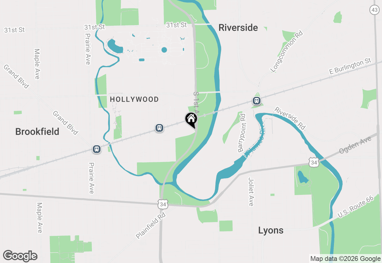 Map of 168 Waubansee Road, Riverside, IL 60546