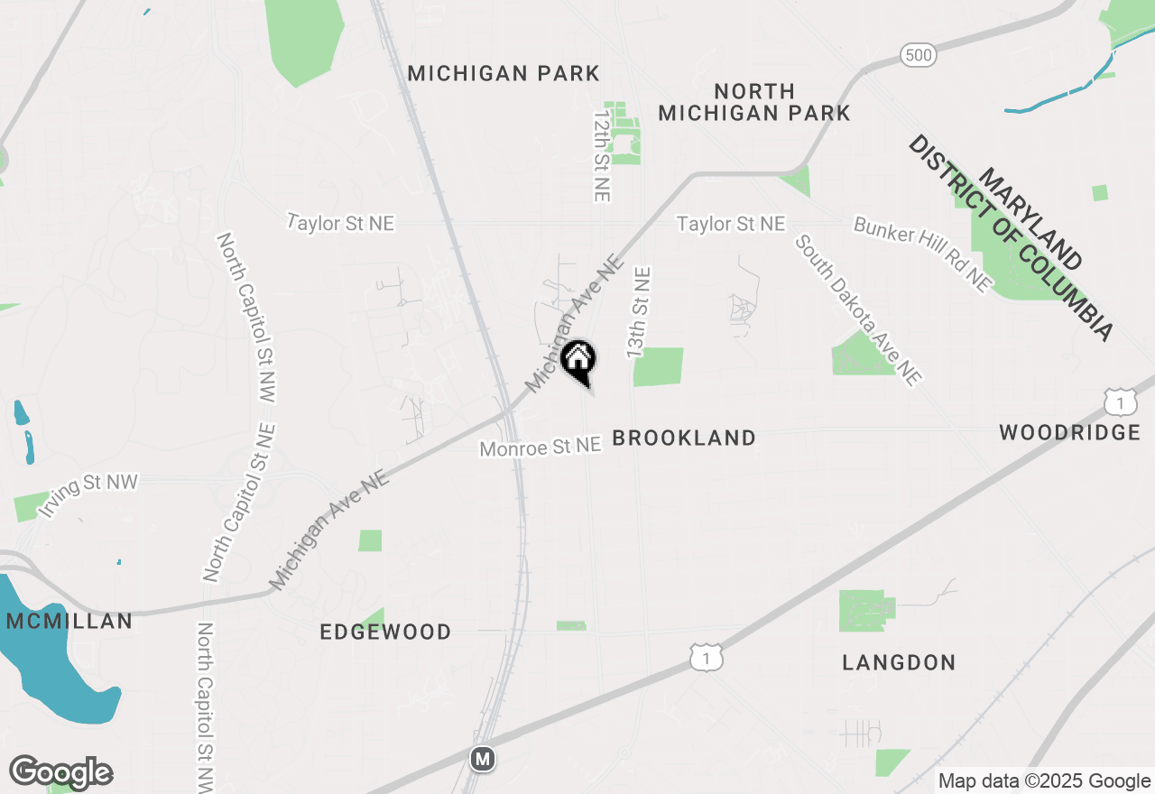 Map of 3626 12th Street Ne, Washington, DC 20017