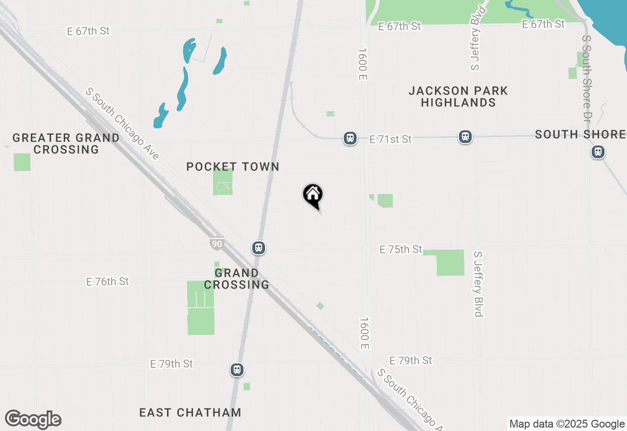 Map of 7347 S Dorchester Avenue, Chicago, IL 60619
