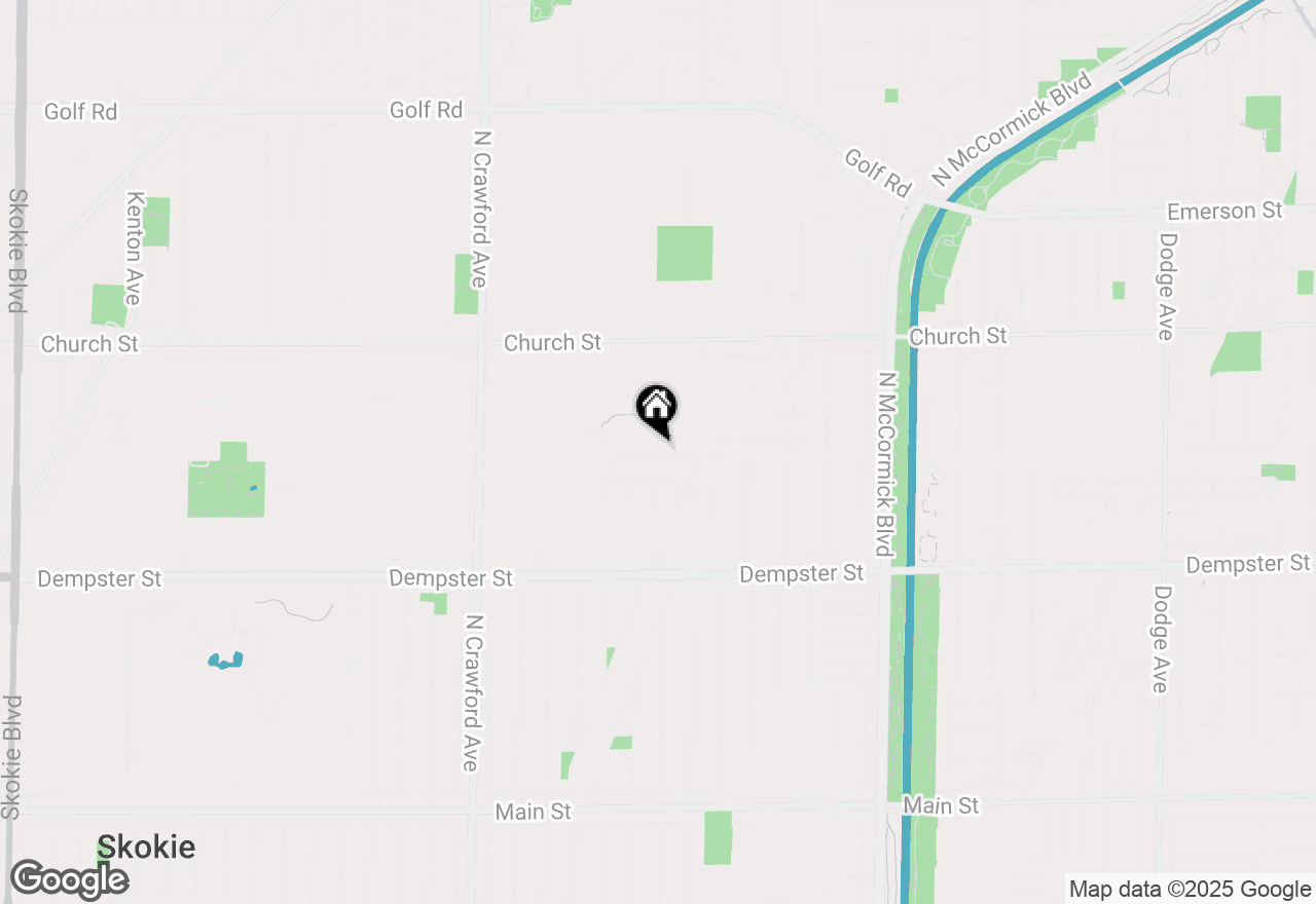 Map of 53 Williamsburg Road, Evanston, IL 60203