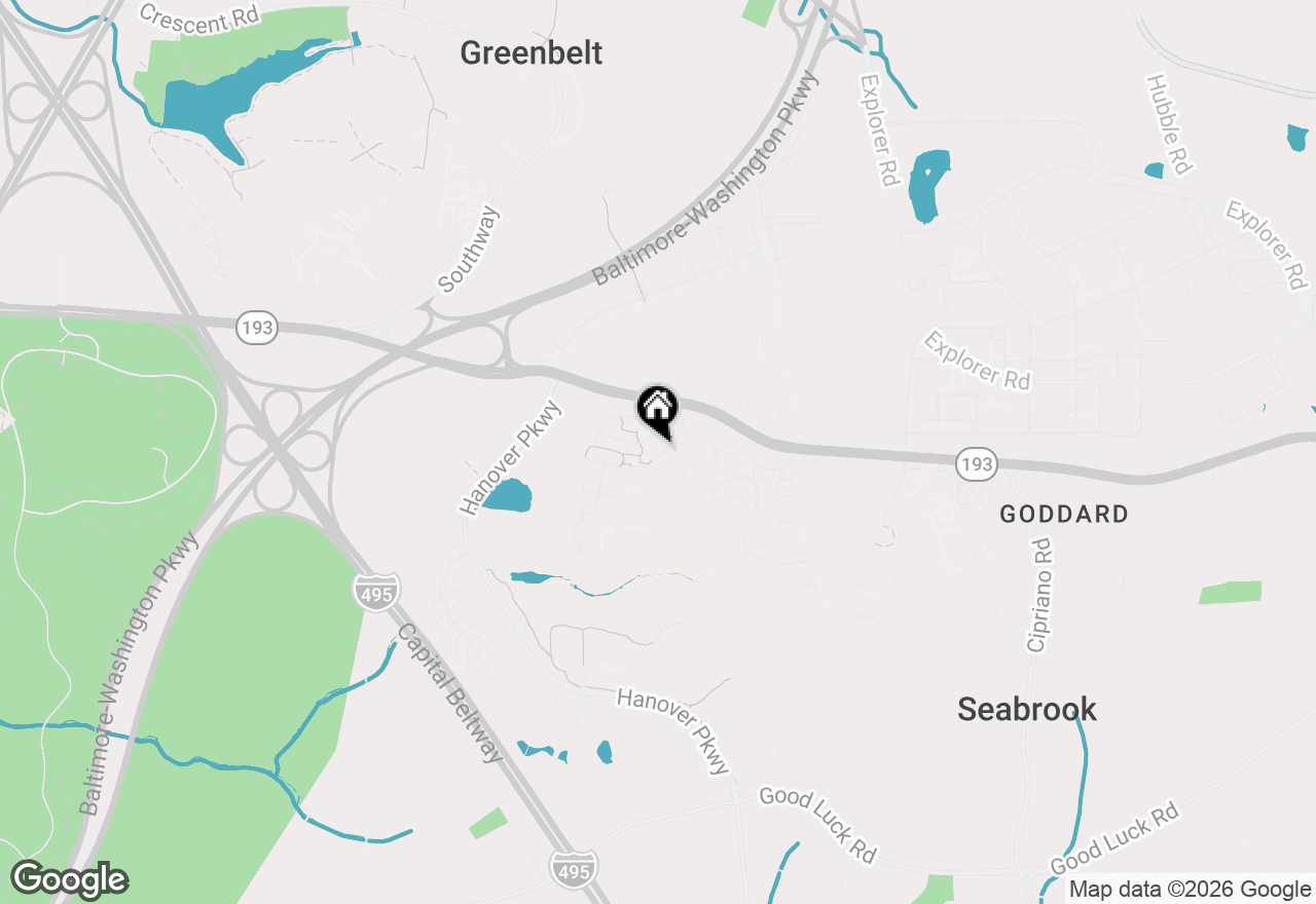 Map of 7410 Frankfort Place, Greenbelt, MD 20770