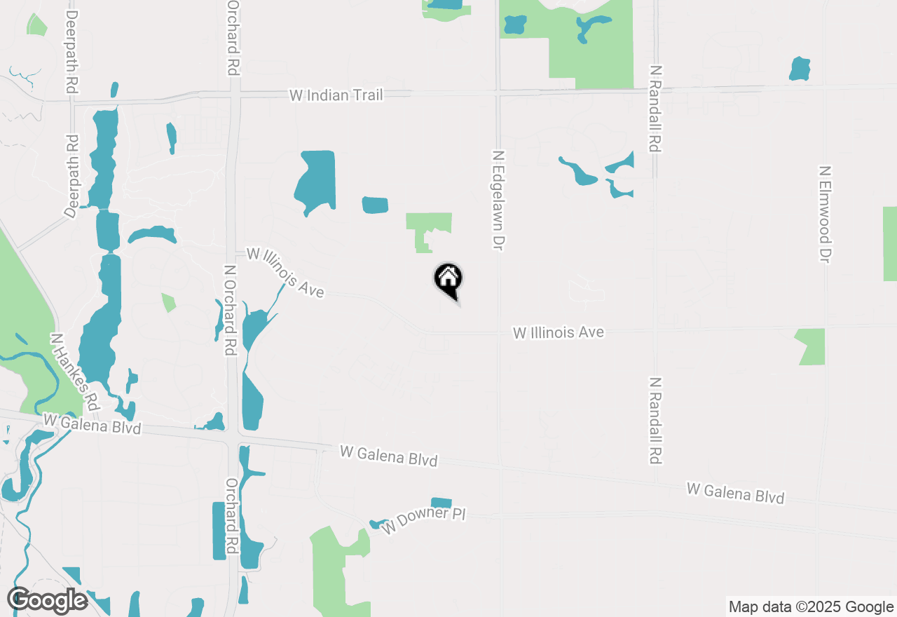 Map of 1919 Blueberry Lane, Aurora, IL 60506